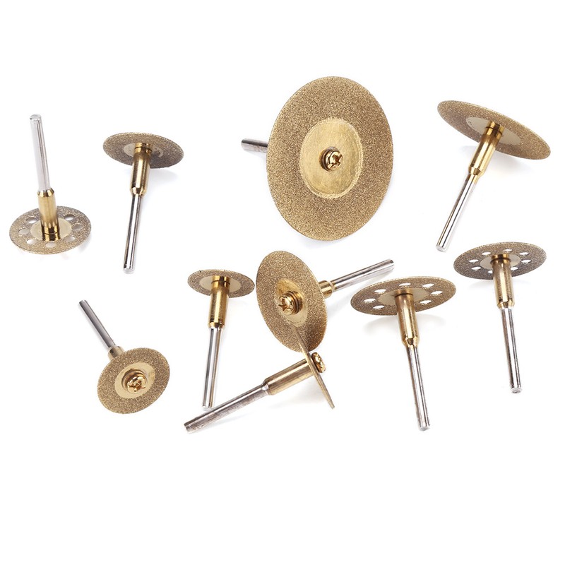 10pcs Diamond Cutting Discs Cut off Wheel Set For Rotary