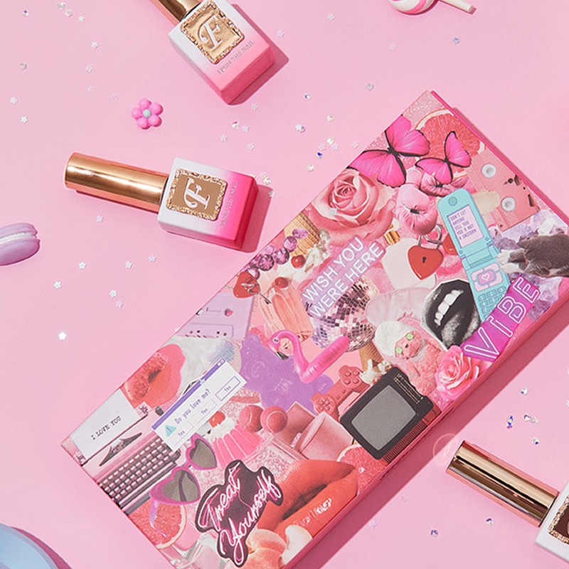 From the Nail Pink Shoes Syrup Gel 6-piece set /