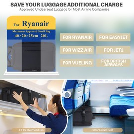 VMIKIV Ryanair Hand Luggage 40 x 20 x 25 Backpack, Hand Luggage, Airplane, Travel Backpack, Small Hand Luggage Bag, Travel Laptop Backpack, 14 Inches, Carry On Luggage Travel Backpack for Men and