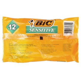 Sensitive, Single Blade Disposable Razors, 12 Razors