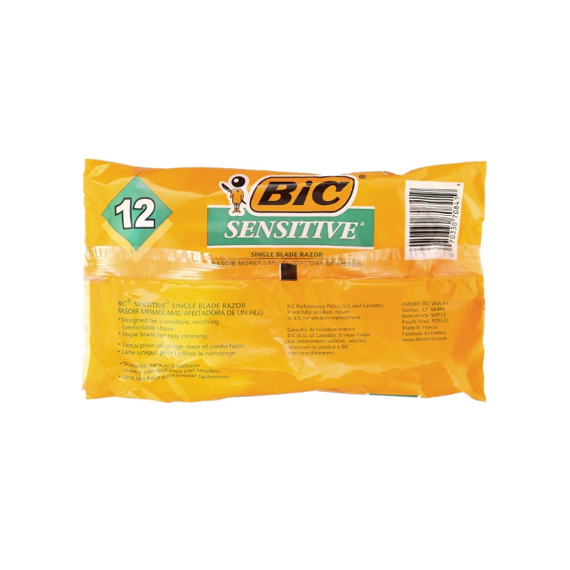 Sensitive, Single Blade Disposable Razors, 12 Razors