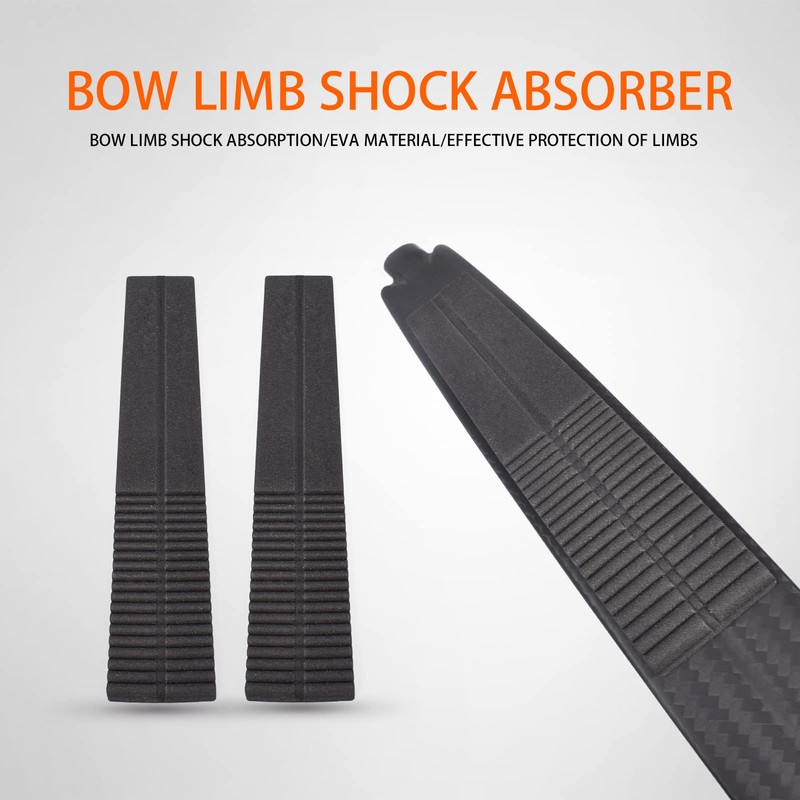 NIKA ARCHERY 4 Pairs Archery Bow Limbs Silencer Recurve Bow