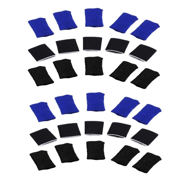 Leadigol 30PCS Finger Sleeves,Finger Support Compression Sleeves Thumb Splint Brace