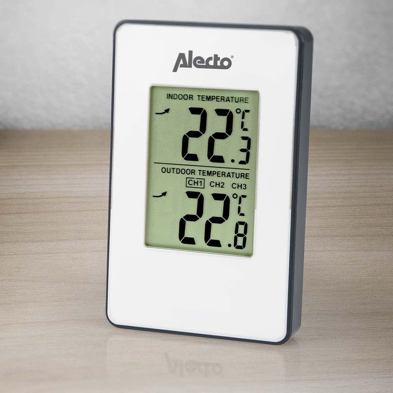 Alecto ws-1050 Digital Weather Station, White, 14 x 2 x