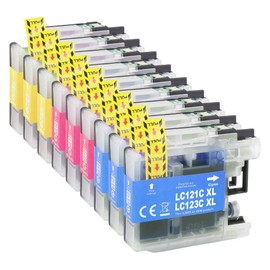LC123XL Cartridges LC123 Compatible with Brother LC123 Printer Cartridges for LC-123 Brother MFC-J4410DW MFC-J470DW MFC-J6520DW MFC-J6920DW DCP-J4110DW MFC-J6720DW DCP-J552DW MFC-J870DW (Pack of 9)