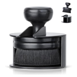 Auto Tyre Cleaning Brush, Car Tire Shine Brush, Tyre Dressing Applicator,Reusable Washable Car Detailing Brush with Stand Cover Soft Tire Shine Applicator for Auto Detail Vents Dash Trim Seats(Black)