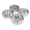 4Pcs Stainless Steel Cookie Cutter Set Biscuit Cutter Set Candy