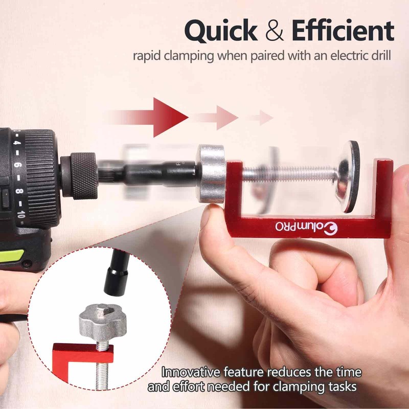 ColumPRO 2PCS Small C-Clamps 2 Inch, C Clamp for Woodworking,