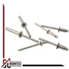 Blind rivets with flat head, 4 x 12 mm, pack