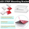 FSJEE 100Pack Mounting Fixing Clips with Screw, and 50Pack Self-Adhesive