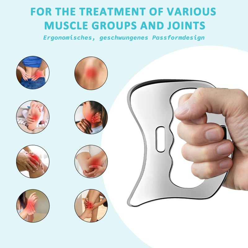 Stainless Steel Gua Sha Muscle Scraper Tool, Myofascial Scraping Tools