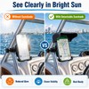 Tellegloww 1 Pack Boat Phone Holder, Crab Clamp, with Sunshade,