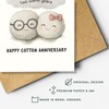 Podagree Funny 2nd Wedding Anniversary Card for Husband Wife, Cotton