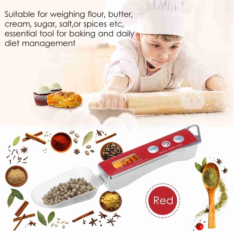 Digital Spoon Scales with Multiple Weight Units, 0.05 g to