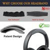SOULWIT Protein Leather Headband Cover for Sony WH-XB910N, WHXB910 Extra