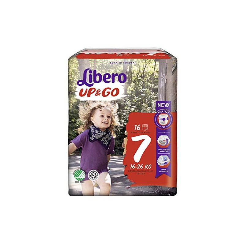 Libero Up + Go 7 (16-26kg) 16 Pack Incontinence Protection