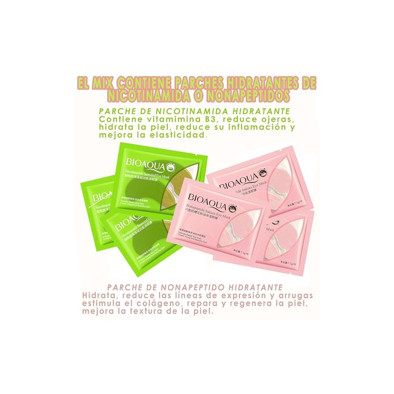 MASCARILLAS FACIALES HIDRATANTES MIX 50 PZ LABIOS COLÁGENO