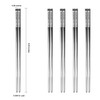 Novoshel Chopsticks Stainless Steel 316L UNS S31600 Metal Reusable Chipsticks