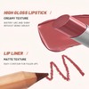 Melemando 2PCS Lip Liner and Lipstick Combo Set, 2 in