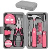 24pc Pink Home DIY Tool Kit Set - Essential Household