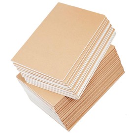 24 Pack Kraft Notebook Journals for Travelers, Students and Office, Writing Diary Subject Notebooks Planner with Thick Paper, 60 Pages, 30 Sheets, 8.3x5.5 inch, A5 Size, Travel Journal Set.(Blank）