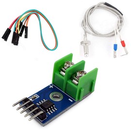 Hailege MAX6675 Temperature Sensor Module DC 5V + K Type Thermocouple Temperature Sensor M6 Screw Temperature Sensor Kit