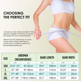 MAMODY MAMODY Postpartum Belly Band C Postpartum Belly Wrap, Abdominal Binder Post Surgery C-section Recovery Support Belt After Birth Brace, Slimming Girdles (Midnight Black, L)