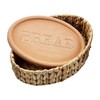 Mud Pie Terracotta Bread Warming Set, Brown, 8 1/2" x