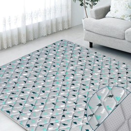 Thickened Foam Play Mat Playpen Mat - Washable Padded Non-slip Portable Indoor Outdoor Floor Mat Game Area Kids Crawling Tummy Time, Baby Gifts, Outdoorfun #TikTokShopBacktoSchool:_Grey Dinosaur_Square 50'' x 50''