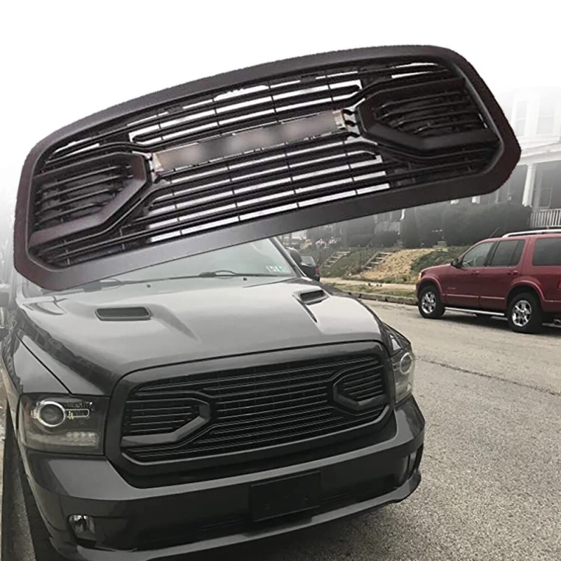 Unbranded Front Bumper Upper Grill For 2013-2018 Dodge Ram 1500