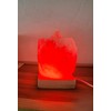 YZYOE USB Colour Gradient Himalayan Salt lamp,Solid Wood Based Atmosphere