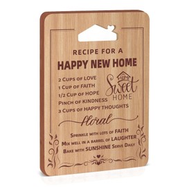 New Home Gifts - Bamboo Cutting Board House Warming Gift,New Home Gifts for Couple,Family, Friends,Women House Warming