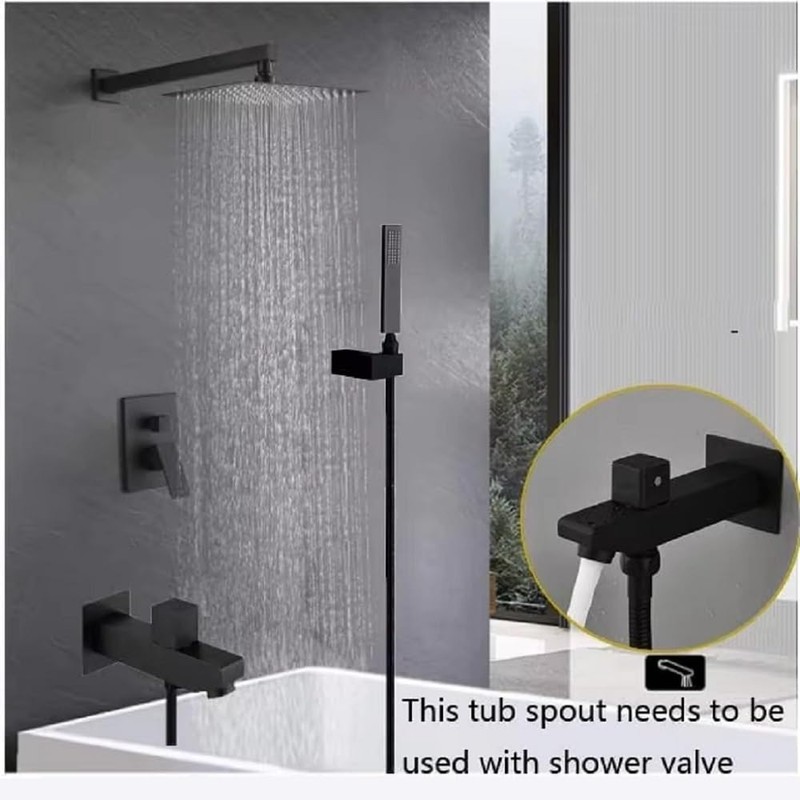 Cascada PivotFlow Wall-Mount Spout with Dual-Function Diverter | Solid Brass