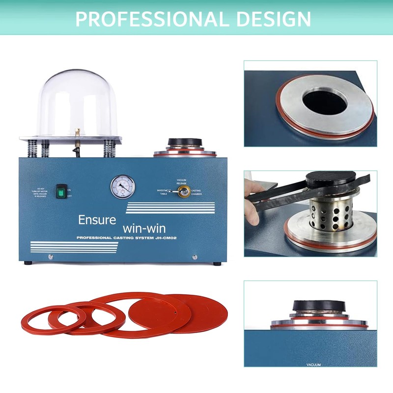 HAADID Vacuum Casting Gasket, 4Pcs Classic Pro Gasket Gaskets O-Ring