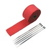 SUNDELY® Glassfiber Exhaust Pipe Heat Wrap Tape Roll Downpipe Resistant