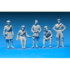 MiniArt 35500 1:35 Figures Set Italian Panzerbes (5) R.He. Faithful Replica, Model Building, Plastic Kit, Crafts, Hobby, Gluing, Model Kit, Assembling