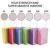 XKDOUS 6PCS Diamond Hand Polishing Pads,60/100/200/400/600/1000 Diamond Sanding Pads Tile