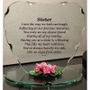 Glass Heart Plaque with Sayings Ornament for Daughter Unique Gift