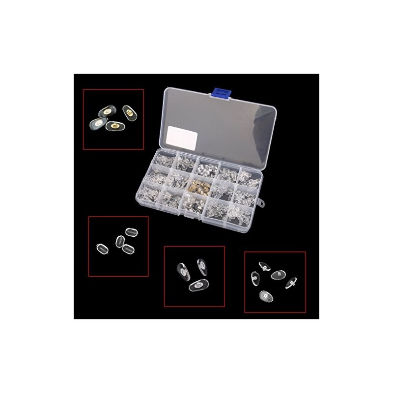 US Ship Silicone Nose Pads For Eyeglasses Sunglass Screw On