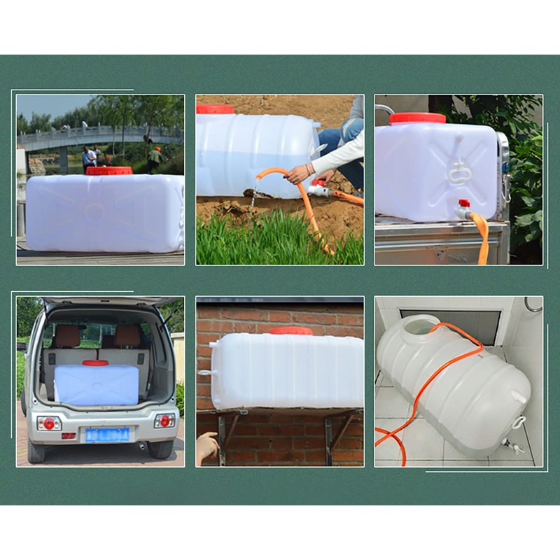 SXKJDM Large Plastic Water Storage Tanks Emergency Water Storage 50L/80L/110L/200L