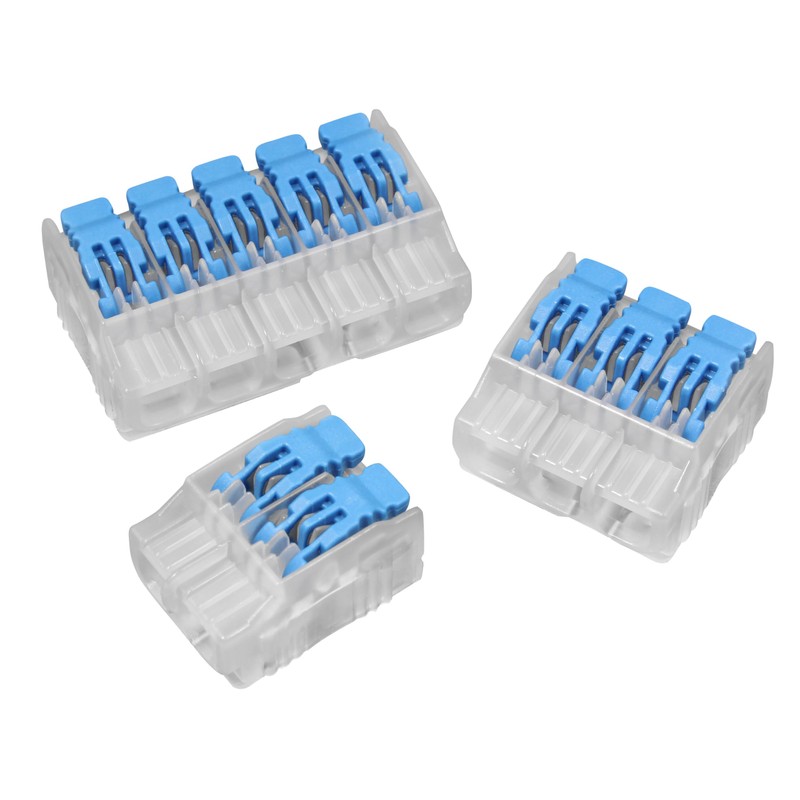 Ideal Electrical in-Sure Lever Wire Connector,12 AWG, 2-Port (30-01L22), Bag
