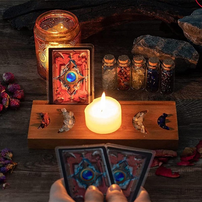 Wooden Tarot Card Holder Stand Tarot Card Display Tarot Reading