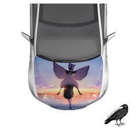 Anime Hood Wrap Shinobu Demon Slayer V5 Weatherproof Car Decal 50" X 65"