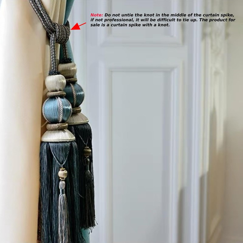 Paired Lantern Single Hanging Ball Tassels Curtains Buckle Sling Binding