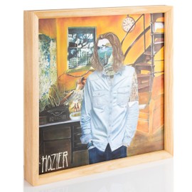 MÖNKE Vinyl Record Display Frame – Wall-Mounted or Tabletop – Elegantly Display Your Favorite Albums – This Vinyl Record Frame Will Fit Most Records (Pine)