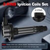 Ignition Coil Pack & Iridium Spark Plugs Compatible with Ford