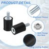 sourcing map M5 Rubber Mounts, 8Pcs 15x20mm(DxH) Rubber Cylindrical Anti