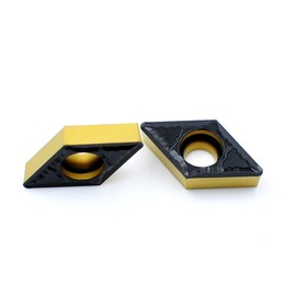 CDBP Carbide Turning Inserts DCMT32.52 Dcmt 11T308 for Semi-Finishing Cutting Steel, DCMT for Lathe Turning Tools, 10 PCS.