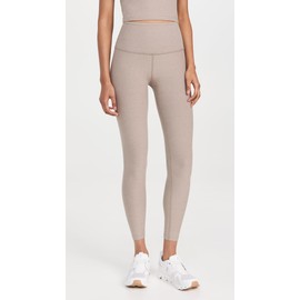 Beyond Yoga Women's Spacedye Caught in The Midi Leggings, Birch Heather, Tan, XS