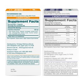 Himalaya Hello Energy with Ashwagandha for Adrenal Support & Daily Energy and & Ashwagandha +Immune with Vitamin C for Active Immune Support, 60 Capsules Each - Bundle